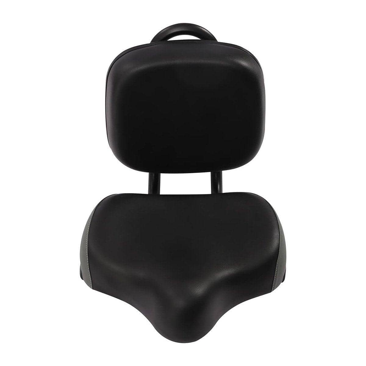 Bicycle Seat with Adjustable Backrest and Faux Leather - Grey - view 3