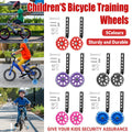 Bicycle Training Wheels with Adjustable Brackets, Pair - Red - view 2