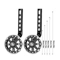 Bicycle Training Wheels with Adjustable Brackets, Pair - Red - view 4