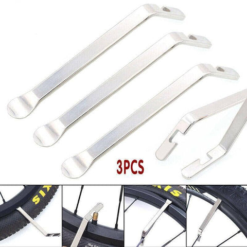 Bicycle Tyre Levers Heat-Treated Steel 12 cm, Pack of 3