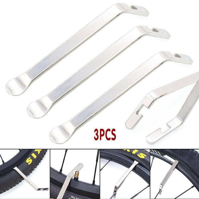 Bicycle Tyre Levers Heat-Treated Steel 12 cm, Pack of 3
