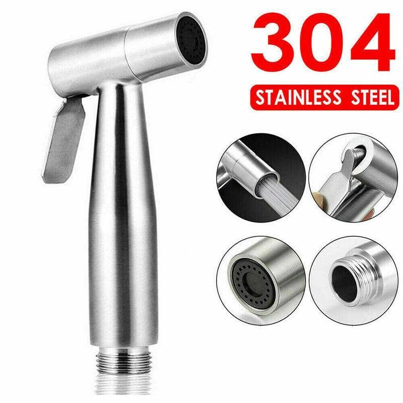 Bidet Sprayer Kit in Stainless Steel with 1.5 m Hose - view 4