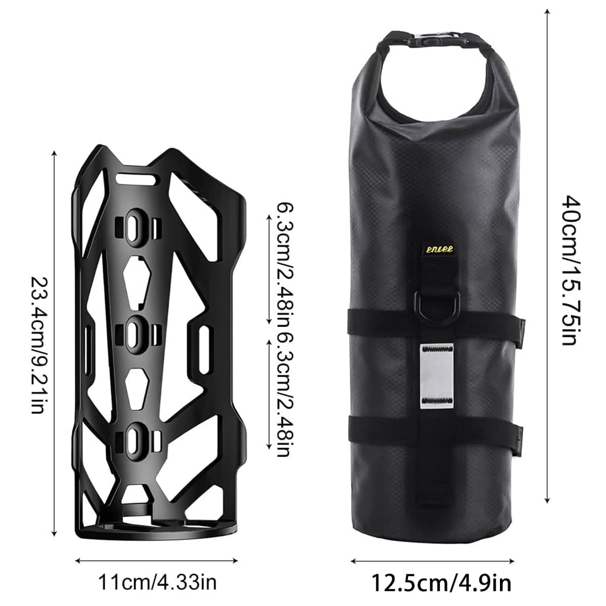 Bike Fork Bag 5L Waterproof TPU Roll Top Front Fork Storage Pouch Universal - view 3