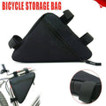 Bike Frame Triangle Bag, Black - Waterproof Cycling Pouch