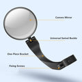 Bike Handlebar Rearview Mirror with Reflective Back, 360 Degree Rotation, Black - view 4