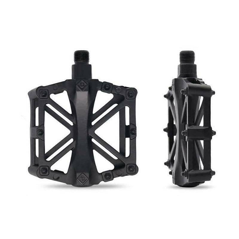 Bike Pedals, Alloy Mountain Road MTB Nonslip Cycling Pedals - Red - view 5