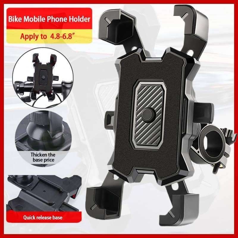 Bike Phone Mount Holder with Adjustable Bracket for Bicycle and Motorcycle