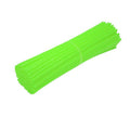 Bike Wheel Spoke Wrap Sleeves, 72 Pack for MTB and Bicycles - Fluorescent Green