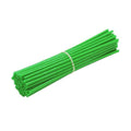 Bike Wheel Spoke Wrap Sleeves, 72 Pack for MTB and Bicycles - Green