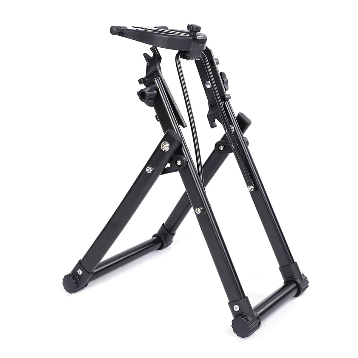 Bike Wheel Truing Stand with Foldable Frame and Precision Adjustment - view 2