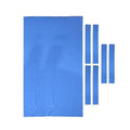 Billiard Pool Table Cover Cloth with Felt Strips, Set of 7 - Blue