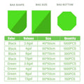 Biodegradable Bin Liners, Green, 45 x 50 cm - 10 Rolls (1,000 Bags) - view 3