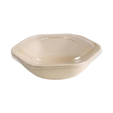 Biodegradable Hexagonal Salad Bowls, 1100 ml - Pack of 50