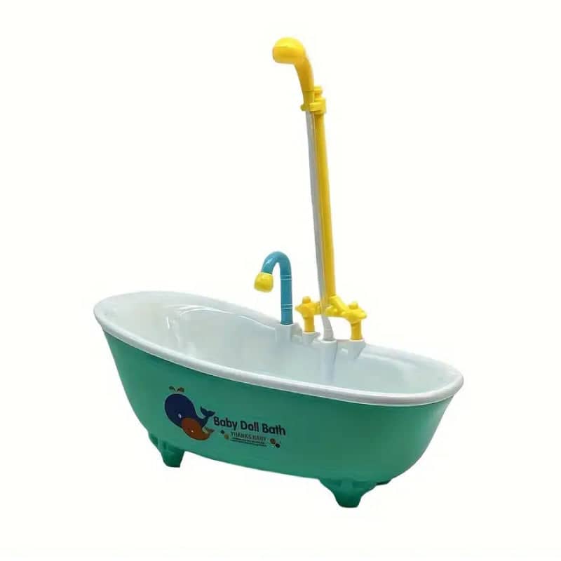 Bird Bath Tub with Rotating Faucet and Water Circulation for Pet Birds - view 2