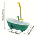 Bird Bath Tub with Rotating Faucet and Water Circulation for Pet Birds - view 3