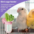 Bird Cage Hydroponic Feeder Cup with Clip on Mount for Parrots - Pink - view 5