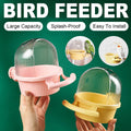 Bird Feeder and Water Dispenser with Clear Dome - Pink - view 2