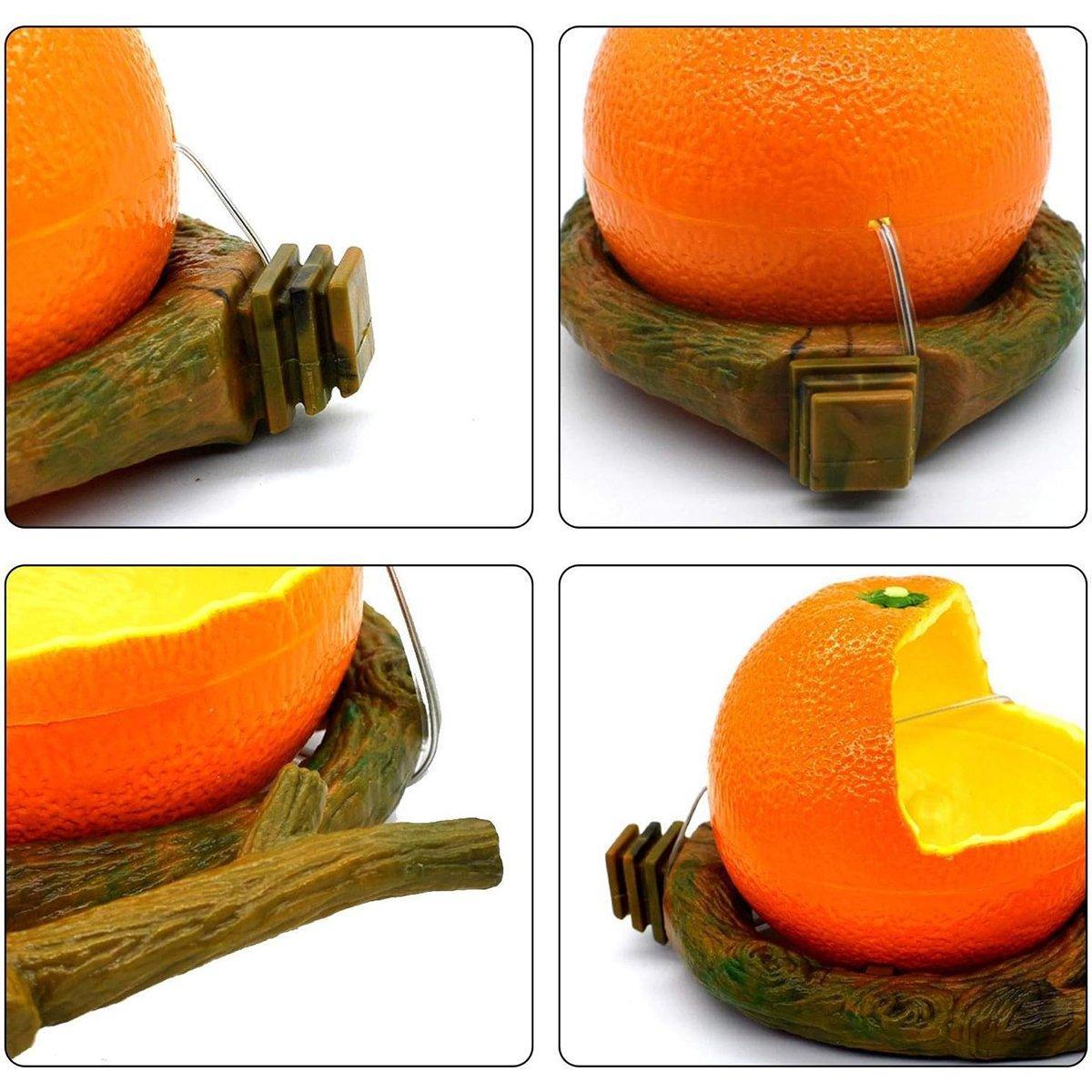 Bird Feeding Bowl with Cage Clamp - Orange - view 14