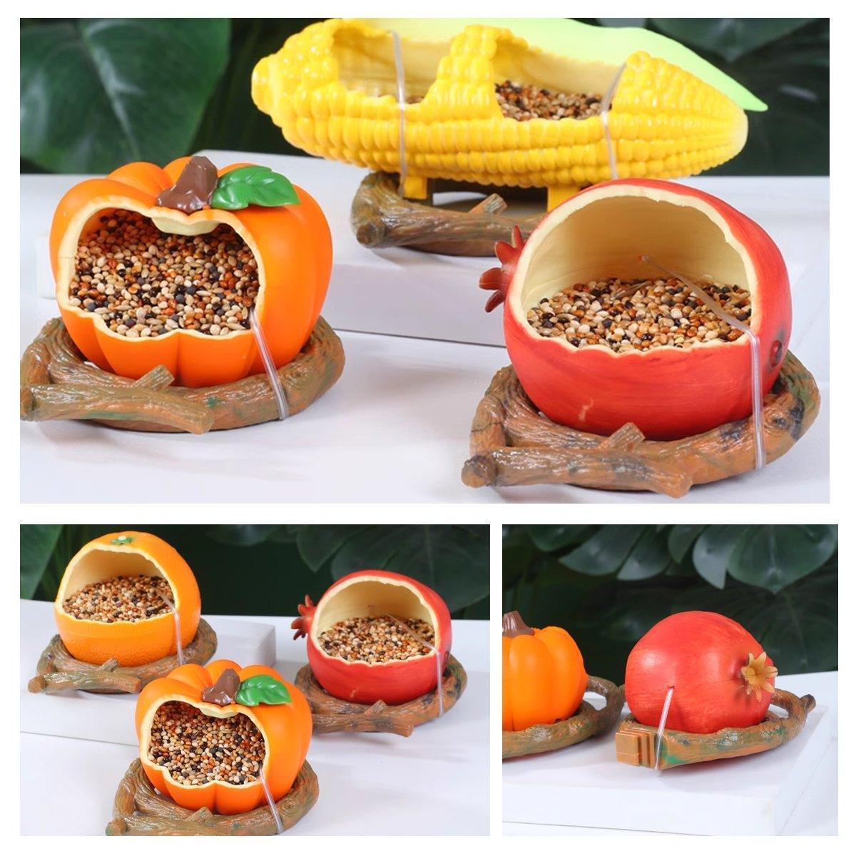 Bird Feeding Bowl with Cage Clamp - Pomegranate - view 5