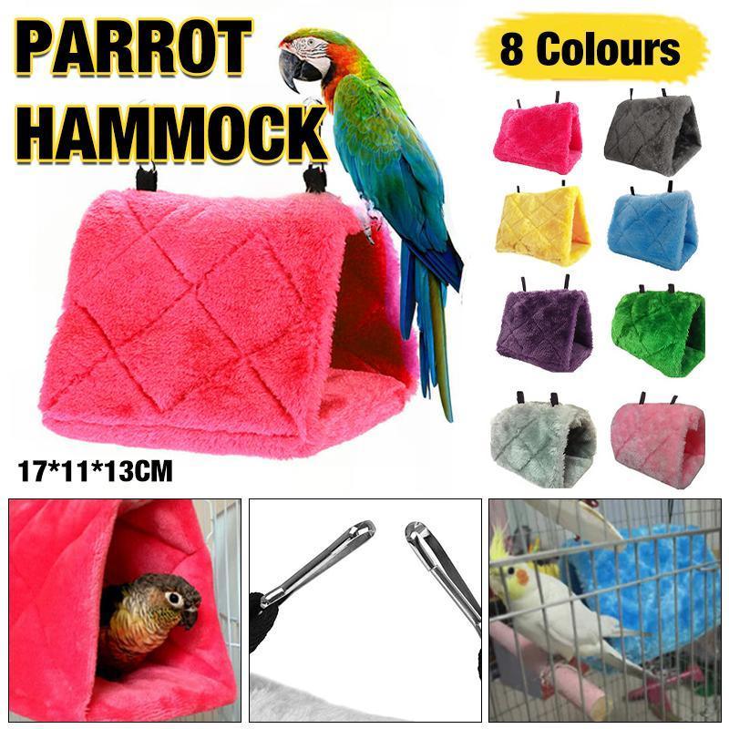 Bird Hammock Hanging Hut, 17 x 11 x 13 cm - Yellow - view 2
