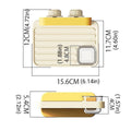 Bird Perch Stand with Feeding Station for Parrot Cages, Yellow and White - view 3