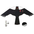 Bird Repelling Kite for Gardens and Orchards - Black Crow Design
