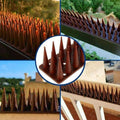 Bird Spikes Fence and Ledge Deterrent Strips - Brown, Pack of 12 - view 3