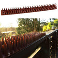 Bird Spikes Fence and Ledge Deterrent Strips - Brown, Pack of 12 - view 4