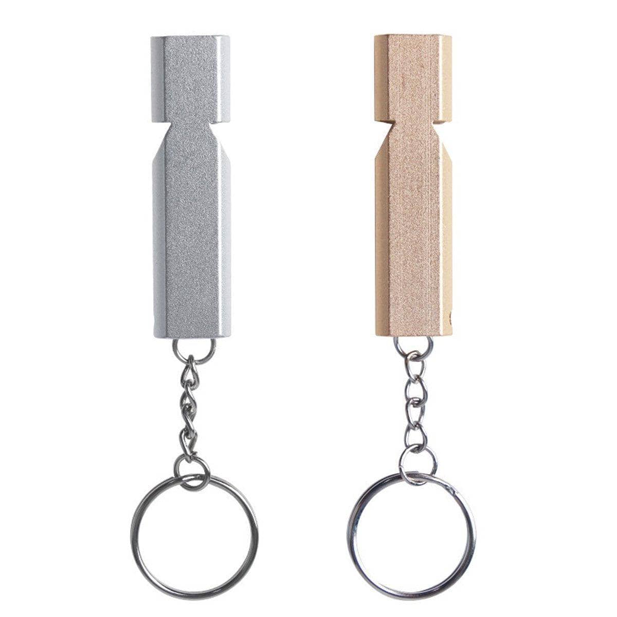 Bird Training Whistle with Keychain Attachment - Gold - view 3