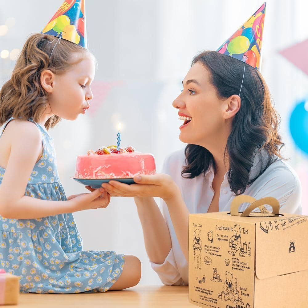 Birthday Cake Boxes Set, Pack of 20 - Kraft, 25 x 25 x 15 cm - view 4