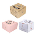 Birthday Cake Boxes Set, Pack of 20 - Pink, 25 x 25 x 15 cm - view 3