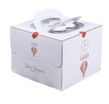 Birthday Cake Boxes Set, Pack of 20 - White, 25 x 25 x 15 cm