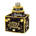 Birthday Money Box, Black and Gold, with 30 Clear Bags - view 2