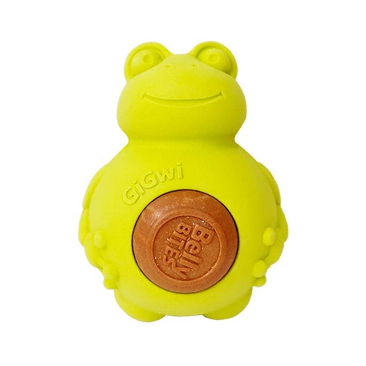 Bite Resistant Dog Chew Toy with Biscuit - Yellow