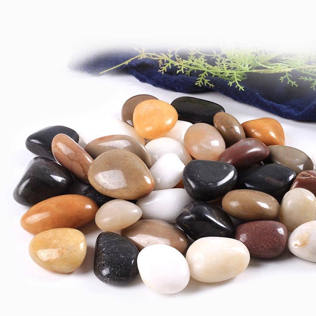 Black and White Aquarium Gravel Fish Tank Bottom Stones for Landscaping - view 4