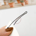 Black Bobby Pins Hair Grips for Salon and Dance, 40 Pack - Long Wave Clip - view 5