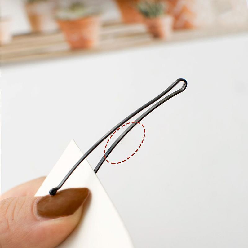 Black Bobby Pins Hair Grips for Salon and Dance, 40 Pack - Short Wave Clip - view 5