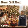 Black Bow Gift Boxes with Clear Window, Pack of 24 - Small (16 x 12 x 6 cm) - view 2