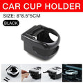 Black Car Air Vent Cup Holder, Clip-On Drink Holder for Cans and Bottles