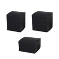 Black Cardboard Gift Boxes, Set of 20 for Shipping and Storage - 9 x 9 x 9 cm - view 3