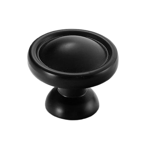Black Copper Cabinet Knob - Round Domed Design