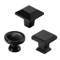 Black Copper Cabinet Knob - Square Stepped Design - view 3