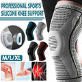 Black Knee Compression Sleeve with Silicone Support - Size M (Top Diameter 32 cm) - view 2