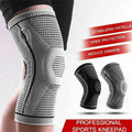 Black Knee Compression Sleeve with Silicone Support - Size M (Top Diameter 32 cm) - view 4