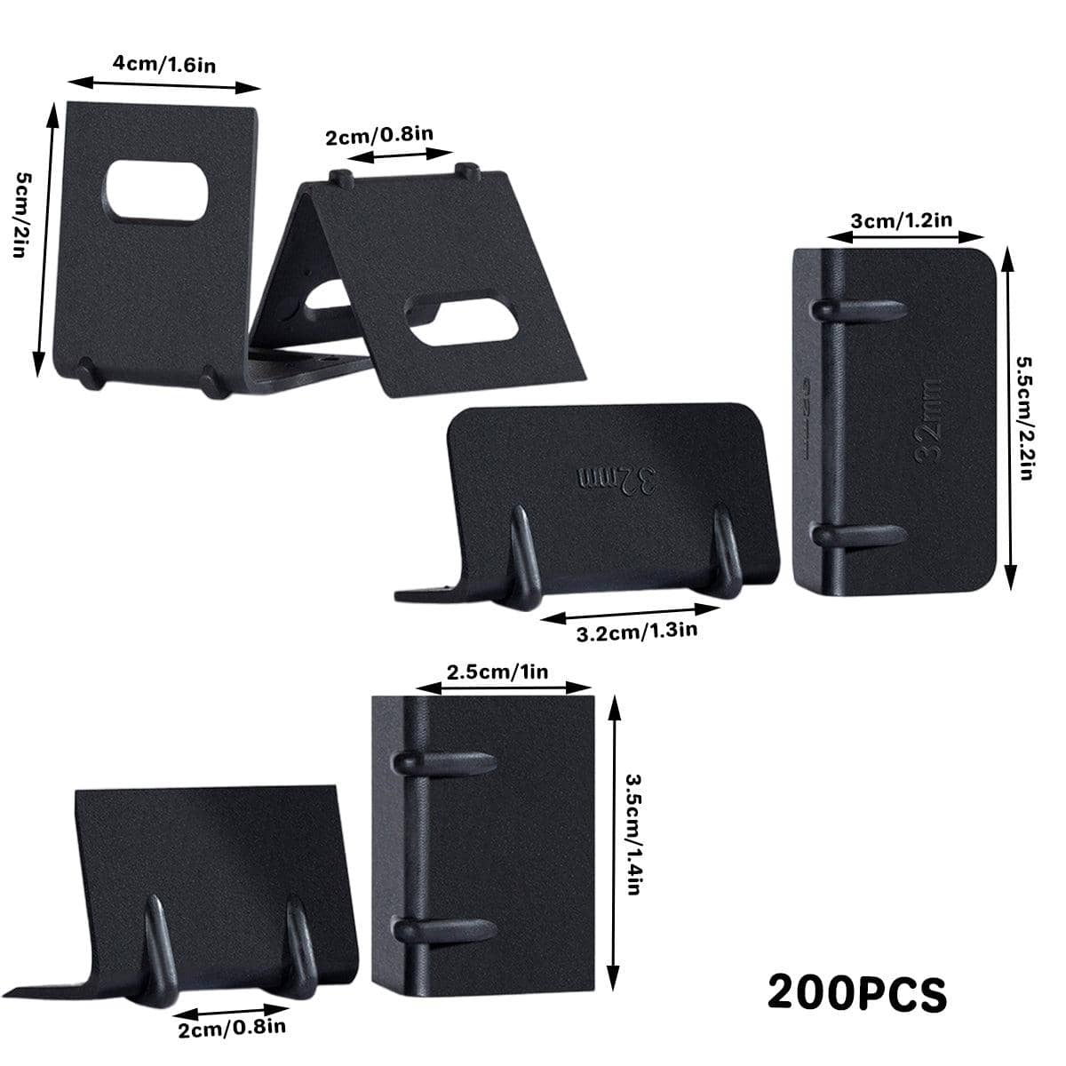 Black L-Shaped Packing Corner Protectors, Pack of 200 - 5 x 4 cm - view 4