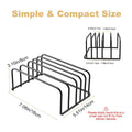 Black Metal Chopping Board Rack for Kitchen Counter or Cabinet - view 3