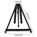 Black Metal Tabletop Easel Stand with Adjustable Arms for Painting and Display - view 3