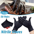 Black Nitrile Gloves Pack of 50 Pairs - Large, Palm Width 9-10 cm - view 2