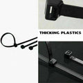 Black Nylon Cable Zip Ties, Pack of 250 - 7.2 x 200 mm - view 2