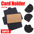 Black Paper Gift Envelopes for Membership Cards and Invitations, Pack of 50 - Black - view 2